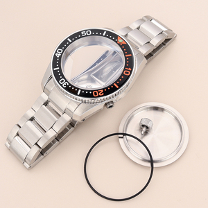 Klassisches Praktisches 42mm Saphirglas Edelstahl-Uhrengehäuse 10ATM 3-Glieder-Armband-Set für <span class=keywords><strong>NH35</strong></span> NH36/34/38 Uhrwerk-Teile - Product Image 1