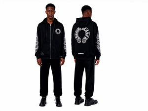 <span class=keywords><strong>Felpa</strong></span> <span class=keywords><strong>con</strong></span> Cappuccio Casual Cromata 2026 <span class=keywords><strong>con</strong></span> Cuori e <span class=keywords><strong>Cerniera</strong></span>, 100% Cotone, Stampa Digitale, Vestibilità Ampia per la Stagione Invernale - Product Image 4