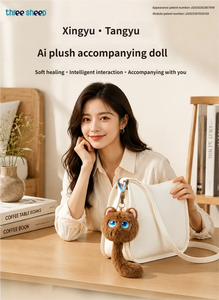 Peluche connectée Wi-Fi interactive vocale IA en coton PP, anti-stress, pour enfants et adultes, avec fonction de racontage d'histoires et de suivi émotionnel à domicile - Product Image 3