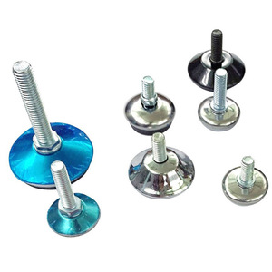 Furniture <b>Leg</b> 3/8-16 White PP Plastic <b>Adjuster</b> M10x40mm Screw <b>Table</b> Use Minimalist Design Easy Installation - Product Image 2