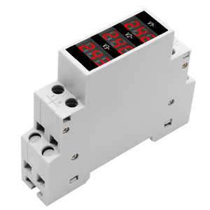 Duy nhất chỉ số LED hiển thị kỹ thuật số Detector AC80-500V ba giai đoạn Modular Vôn kế - Product Image 5