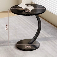 Table basse d'angle en bois en forme de C, petite table d'appoint pour canapé, best-seller et la plus populaire pour le salon