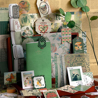 Simno rétro fait à la main Kit Vintage matériel papier PET autocollants bricolage planificateur décoratif Scrapbooking journaux