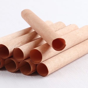 Mèche en bois naturel ronde, tube <span class=keywords><strong>de</strong></span> mèche en bois avec languette métallique pour la fabrication <span class=keywords><strong>de</strong></span> bougies - Product Image 2