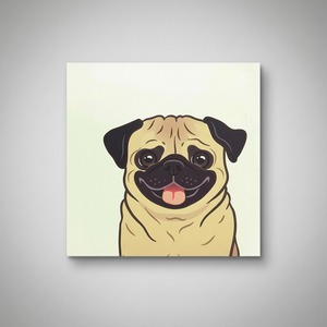 Tarjeta 3D Pop-up de Papel con Diseño Personalizado Hecho a Mano, de Moda, con Diseño de Perro Pug, Regalos de Boda, Día de la Madre, Mejor Precio, Impresión Offset Vietnamita, Temática Animal - Product Image 5