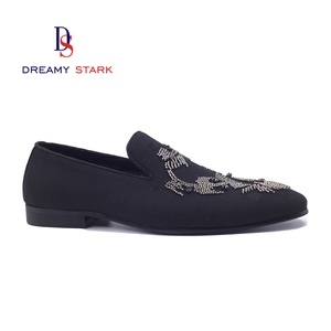 Chaussures habillées et Richelieu pour hommes en cuir véritable, de haute qualité, faites à la main, avec motif diamant DIY, design original et logo personnalisé - Product Image 1