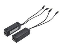 Mini Inyector y Divisor POE de 24V, Diseño Pasivo con Salida de 12VDC 800mA, Conexión Enchufable, Certificado CE ROHS