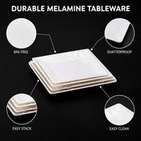 Assiette 100% mélamine pour le camping, vaisselle avec impression personnalisée