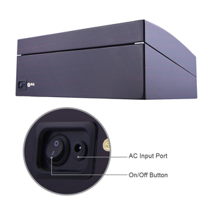 Macchie Quad Motore di Legno Watch Winder per gli <span class=keywords><strong>Orologi</strong></span> Automatici di Imballaggio Trasparente Finestra di Visualizzazione Casella di Avvolgimento - Product Image 4