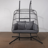 Balançoire avec support Patio Swing Chair Egg Garden Swing Chair