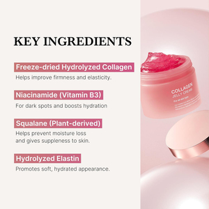 Crema facial hidratante y reparadora de nicotinamida personalizada OEM/ODM gelatina de Colágeno liofilizado blanqueamiento manchas de decoloración - Product Image 6