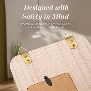 <span class=keywords><strong>Tableau</strong></span> de croissance <span class=keywords><strong>mural</strong></span> en bois Tracker de croissance Planche à mesurer <span class=keywords><strong>Tableau</strong></span> de hauteur pliable pour enfants avec fentes pour photos - Product Image 5