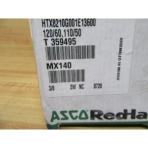 Vanne solénoïde AscoRed Hat 3/8 po NPT 2 voies à commande interne pour vannes de régulation - Product Image 2