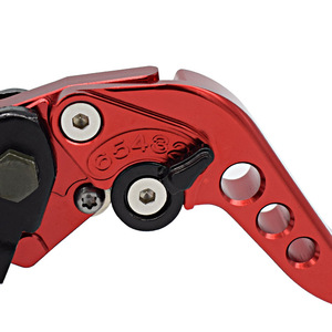 Levier de frein et d'embrayage pour moto Motubike, cylindre maître hydraulique en aluminium CNC de 22 mm pour mise à niveau, rouge et noir - Product Image 4