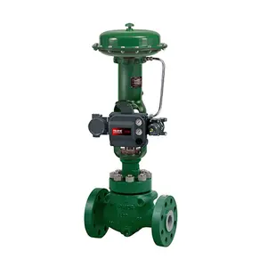 FISHER HPD Control Valve Sliding Stem Pneumatic Valve Plug Stability Full Pressure Drop Capability High Pressure Globe Valve