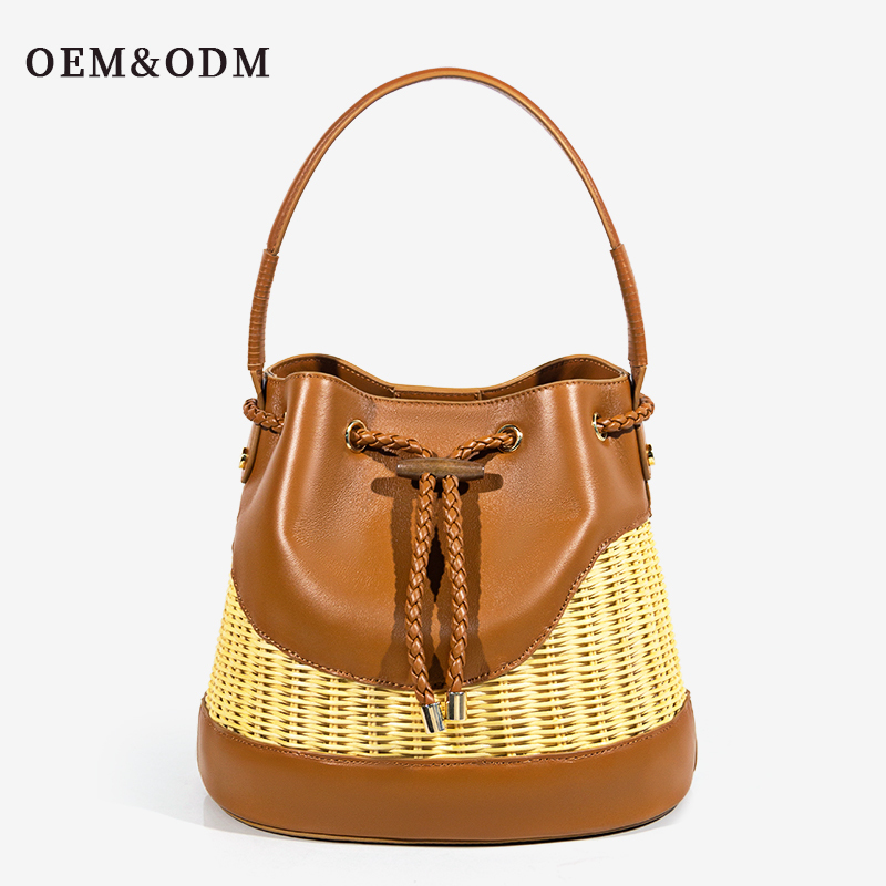 Women s Canvas Bucket Bag Striped