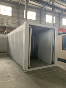 Gấp nhà CONTAINER thoáng khí nhanh gấp ra Gói phẳng 20ft 40ft mô-đun sống văn phòng tạm thời sử dụng - Product Image 5