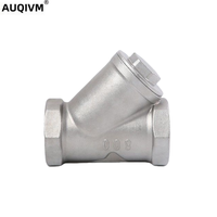 Vanne à boisseau sphérique manuelle en acier inoxydable 1 pièce AUQIVM SS304 SS316 avec filetage NPT femelle pour eau et gaz