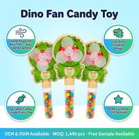 Mini-ventilateur dinosaure créatif 5g avec bonbons intégrés, jouet manuel pour enfants, idéal pour les jeux d'été en extérieur, vente en gros
