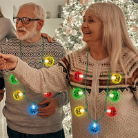 Offre Spéciale Offre Spéciale Noël Light up Collier Big Bell Light up Collier de Noël pour pull moche Fournitures de fête de vacances