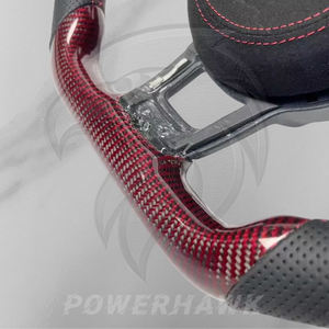 Volant de direction en fibre de carbone pour performance sportive pour VW Golf 6 7 7.5 8 GTI <span class=keywords><strong>R</strong></span> <span class=keywords><strong>Line</strong></span> MK5 MK6 MK7 MK8 Polo Passat <span class=keywords><strong>Tiguan</strong></span> CC Scirocco - Product Image 4