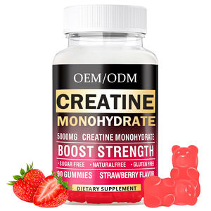 גומי קריאטין מונוהידראט OEM/ODM, תוסף תזונה טבעוני לספורט, להגברת אנרגיה ובניית שרירים, לא לנשים בהריון - Product Image 1