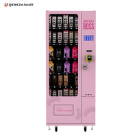 Distributeur automatique de beauté Zhongda avec conception personnalisée intelligente, autocollants, faux cils roses, mèches de cheveux, perruques, fonction SDK et paiement par carte