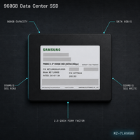 Serveur de stockage PM883 960 Go 2,5 pouces SATA 6,0 Gbit/s, SSD SATA d'entreprise, montage en rack 2U