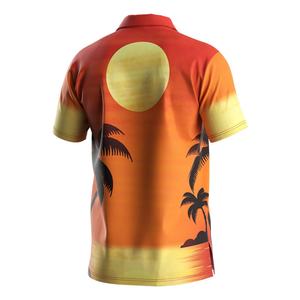 Chemise à fleurs à manches courtes à séchage rapide OEM, chemise hawaïenne originale de haute qualité pour hommes, vêtements de plage - Product Image 4