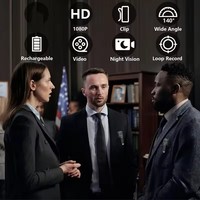 Caméra corporelle portable tendance, enregistreur vidéo HD, caméscope, caméra de sécurité intelligente, vision nocturne infrarouge, caméras sportives, mini caméra DV