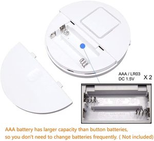 Ultra-sottile rotondo porta/finestra sensore di vibrazione allarme ABS materiale plastico alimentato a batteria <span class=keywords><strong>per</strong></span> la sicurezza domestica - Product Image 3