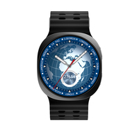 Montre connectée unisexe de luxe OEM, écran HD 1,52 pouces, moniteur de santé sportif, fréquence cardiaque, appels Bluetooth, assistant IA, charge sans fil