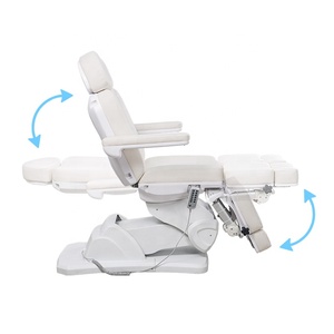 Chaise de <span class=keywords><strong>pédicure</strong></span> <span class=keywords><strong>esthétique</strong></span> pour le tatouage et la podologie, table de <span class=keywords><strong>pédicure</strong></span> faciale avancée de 120cm de hauteur, lit de traitement de massage cosmétique à 6 moteurs - Product Image 2