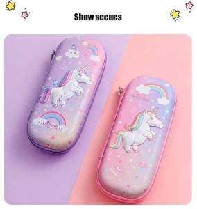 Pochette pour stylo à fermeture éclair neutre sac de rangement Portable personnalisé sac de papeterie scolaire en tissu Oxford direct d'usine en polyester - Product Image 6