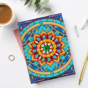 Al por mayor <span class=keywords><strong>Mandara</strong></span> con forma especial de diamante DIY diamante pintura A5 cuaderno para niños y adultos Regalos divertidos y geniales - Product Image 1