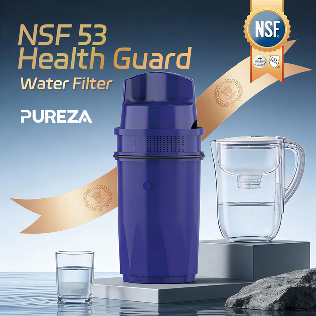 PUREZA Z051 Fit with PUR High Capacity Faucet Cartridge Four Layer Purification Anti Scale Upgrade for Kitchen Direct Drinking