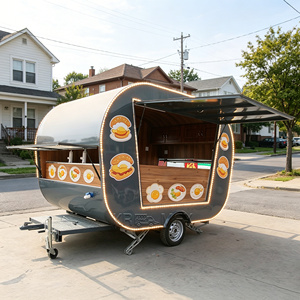 Custom Taco Truck Stainless Steel Lemonade Catering Trailer Mobile Waffle Food <b>Cart</b> - Product Image 3