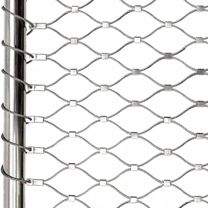 Filet de protection pour animaux en acier inoxydable tressé sur mesure avec œillets flexibles pour cages à oiseaux et volières - Product Image 3