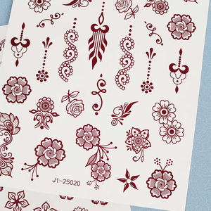 Tatuajes Temporales de Henna Blancos y Marrones al por Mayor, Estilo Indio, para Manos, Pies y Cuerpo, Resistentes al Agua - Product Image 4