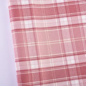 Großhandel Custom Garn gefärbt 78% Polyester 22% Rayon Check Garn gefärbte Stoffe für Kleid