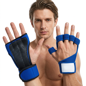 Guantes de Neopreno sin Dedos para Cross Training, Unisex, con Soporte para Muñeca, Antideslizantes, para Gimnasio y Levantamiento de Pesas - Product Image 1