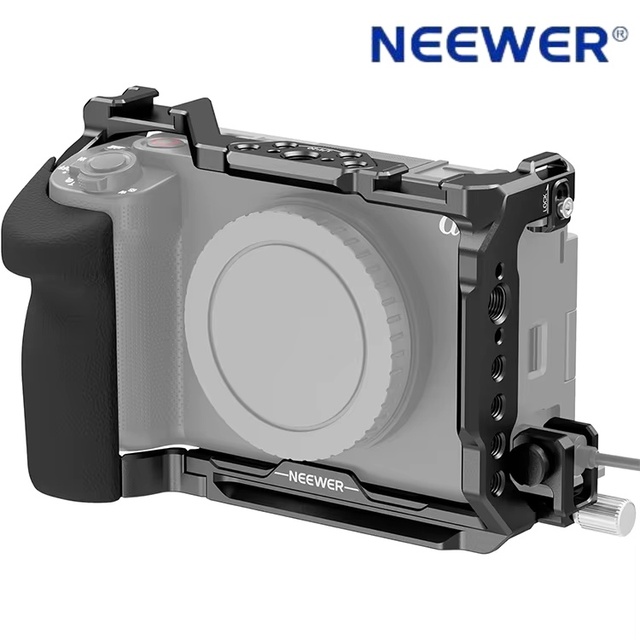 Protective Metal Video Rig ZV-E1 Camera Cage with Cable Clamp & Silicone Grip