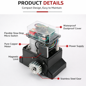 <span class=keywords><strong>Kit</strong></span> <span class=keywords><strong>complet</strong></span> de moteur de <span class=keywords><strong>portail</strong></span> <span class=keywords><strong>coulissant</strong></span> DC24V 1000kg avec télécommandes intelligentes, batterie de secours, étanche IP44 pour <span class=keywords><strong>portail</strong></span> d'entrée et clôture - Product Image 5