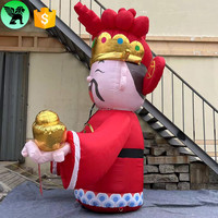 Gonflable de la richesse du nouvel an chinois, décoration imprimée, personnalisé de 3m,, A8842