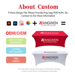 Nappe de table ajustée personnalisée en spandex pour fêtes de mariage et événements pour tables rectangulaires - Product Image 4