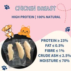 Pechuga de pollo al vapor de primera calidad, bocadillo para gatos, aminoácidos ricos en proteínas, compatible con <span class=keywords><strong>el</strong></span> tono muscular y la inmunidad - Product Image 4