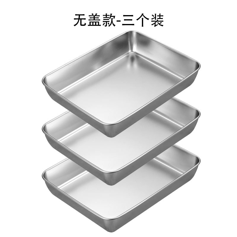 Grandes boîtes de pique-nique (sans couvercle) - paquet de 3