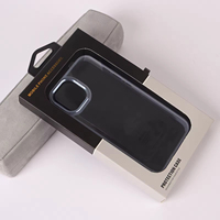 Boîte d'emballage portable en carton avec fermeture magnétique et poignée, à paillettes, pour accessoires électroniques grand public et téléphones portables