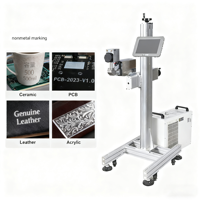 Machine de marquage laser UV à fibre CO2 volante Zhongbo 1000W, haute précision, refroidissement par eau, automatique, 20-120 pièces/min, cartons
