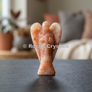 Healing <b>Angels</b> Agate Gemstone <b>Angel</b> Carved Engraved Home Decoration 2 Inches - Product Image 3